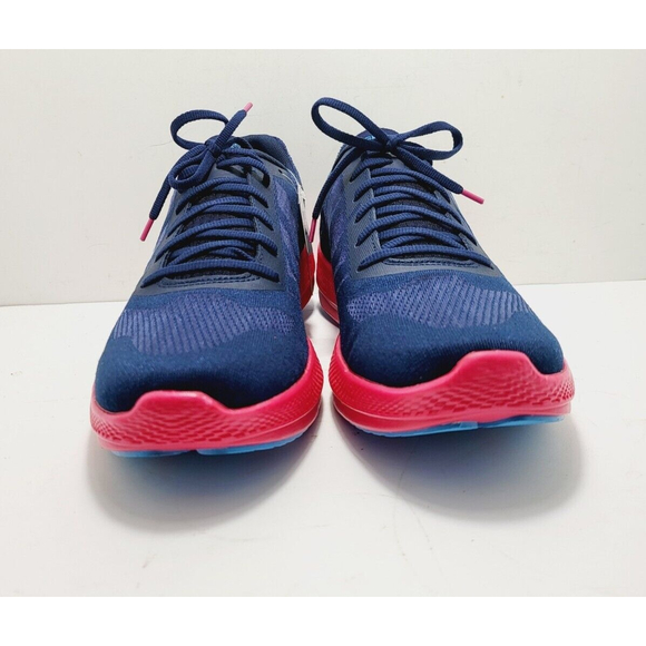 Skechers Men's Men's Go Run Razor Navy Coral Running And Jogging Shoes-New - Picture 2 of 7